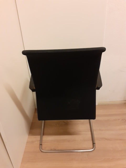 Vergaderstoel Kush/cp frame alu - Groen/terquoise Slede netwave rug want
