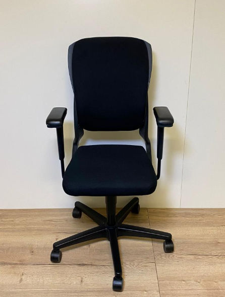 Bureaustoel Ahrend 230 zwart refurbished - alu/grijs