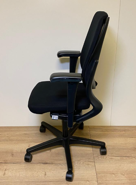 Bureaustoel Ahrend 230 zwart refurbished - alu/grijs