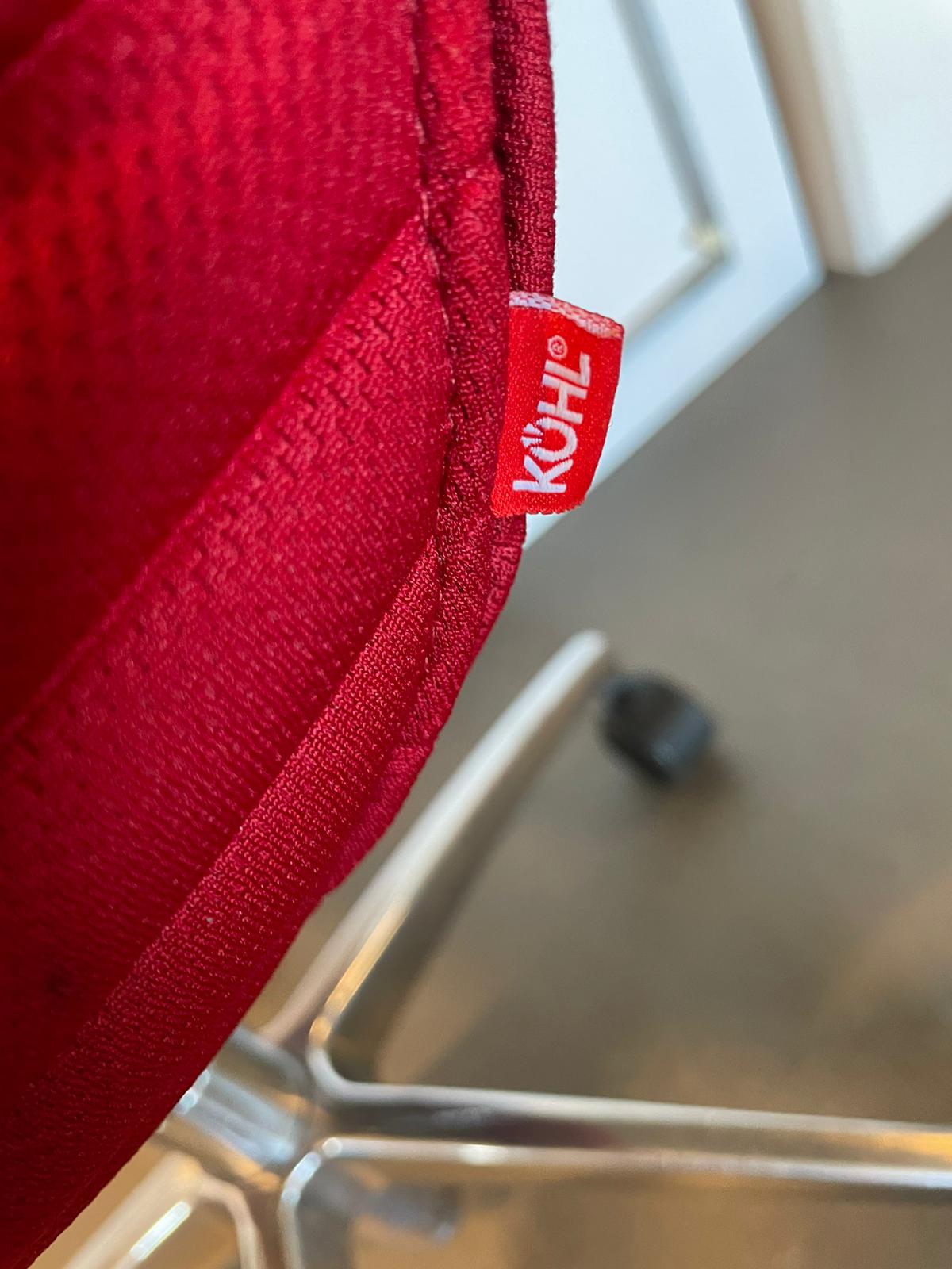 Kohl vergaderstoel stof rood